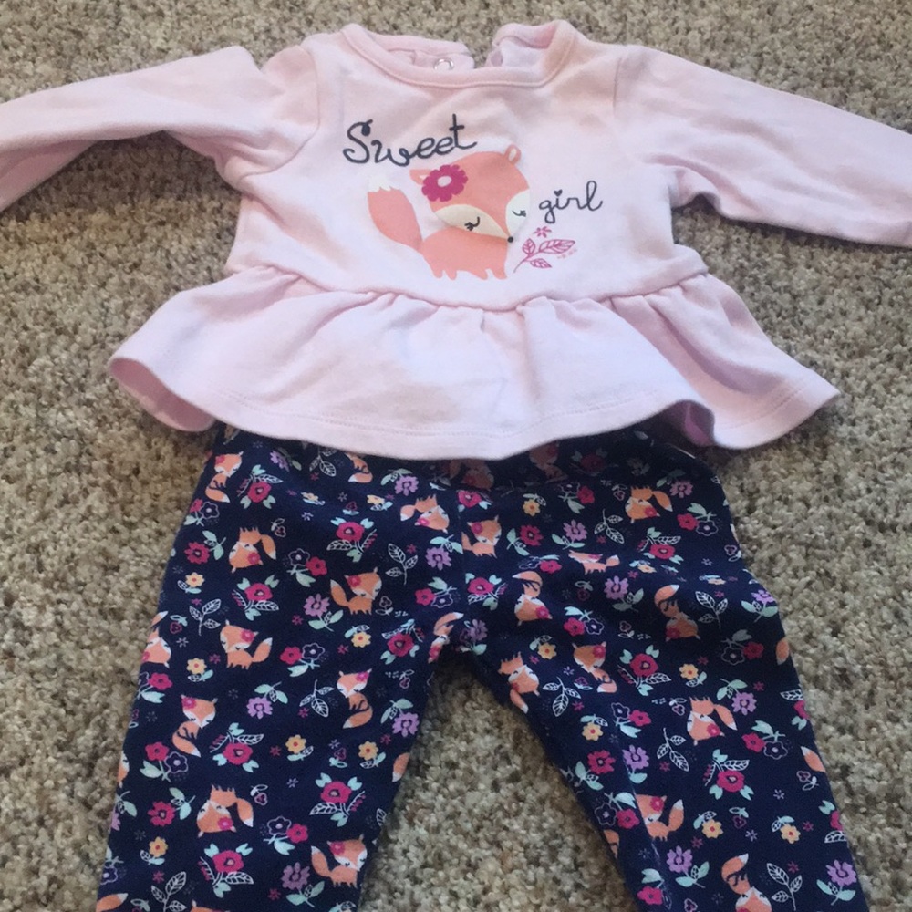 Baby girl fox outfit